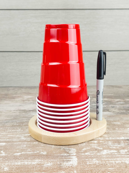 Party Cup Caddy with Marker Holder