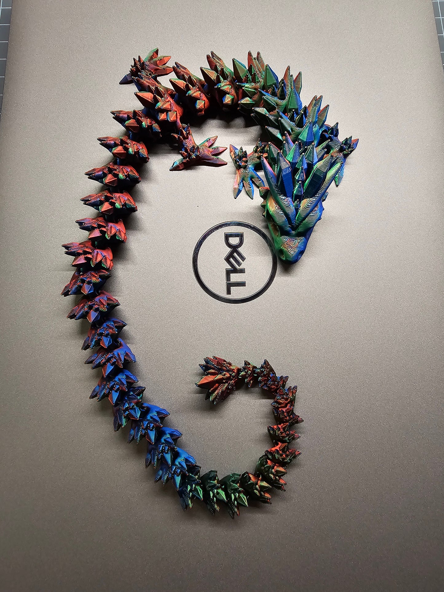 Articulating Crystal Dragon - Color Shifting - Red, Green, Blue