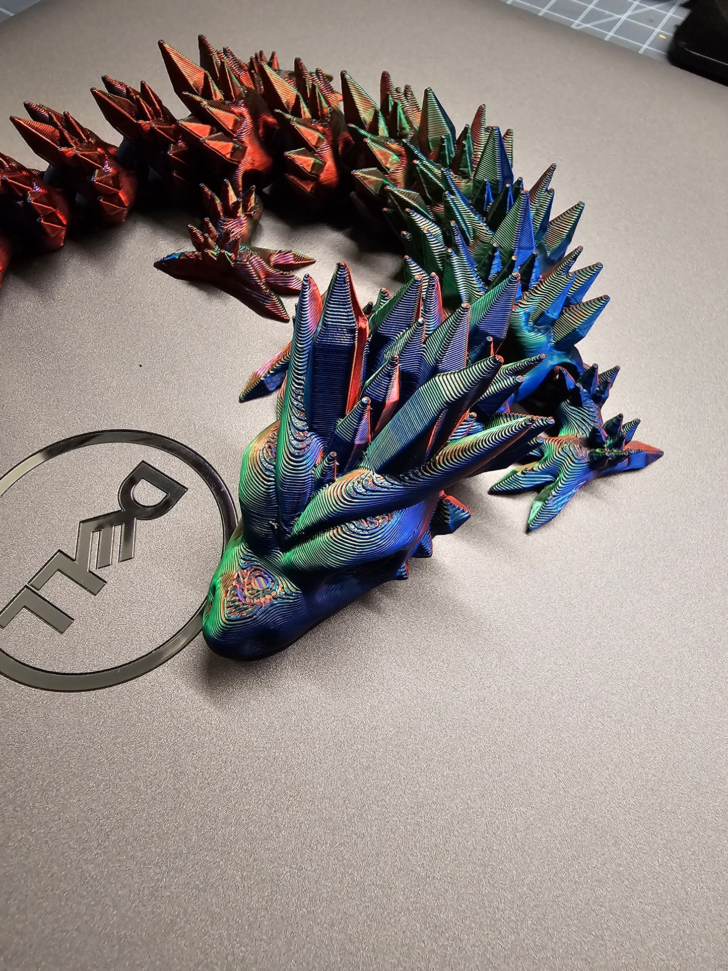 Articulating Crystal Dragon - Color Shifting - Red, Green, Blue