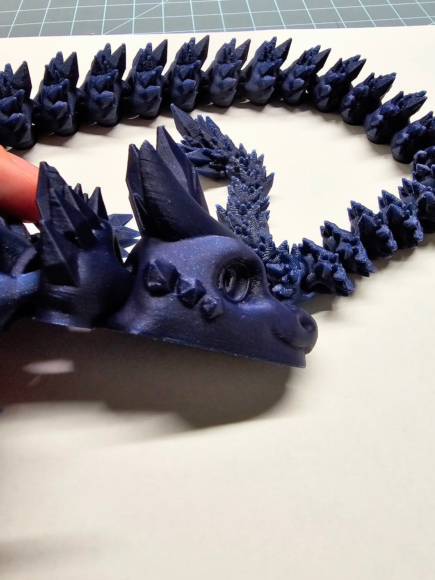 Articulating Crystal Dragon - Midnight Sparkle