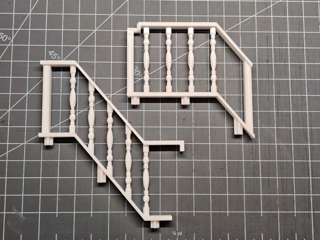 1991 Playskool Dollhouse Reproduction Railings - 3D Printed