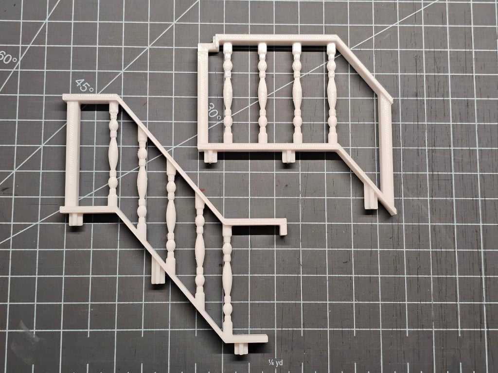 1991 Playskool Dollhouse Reproduction Railings - 3D Printed