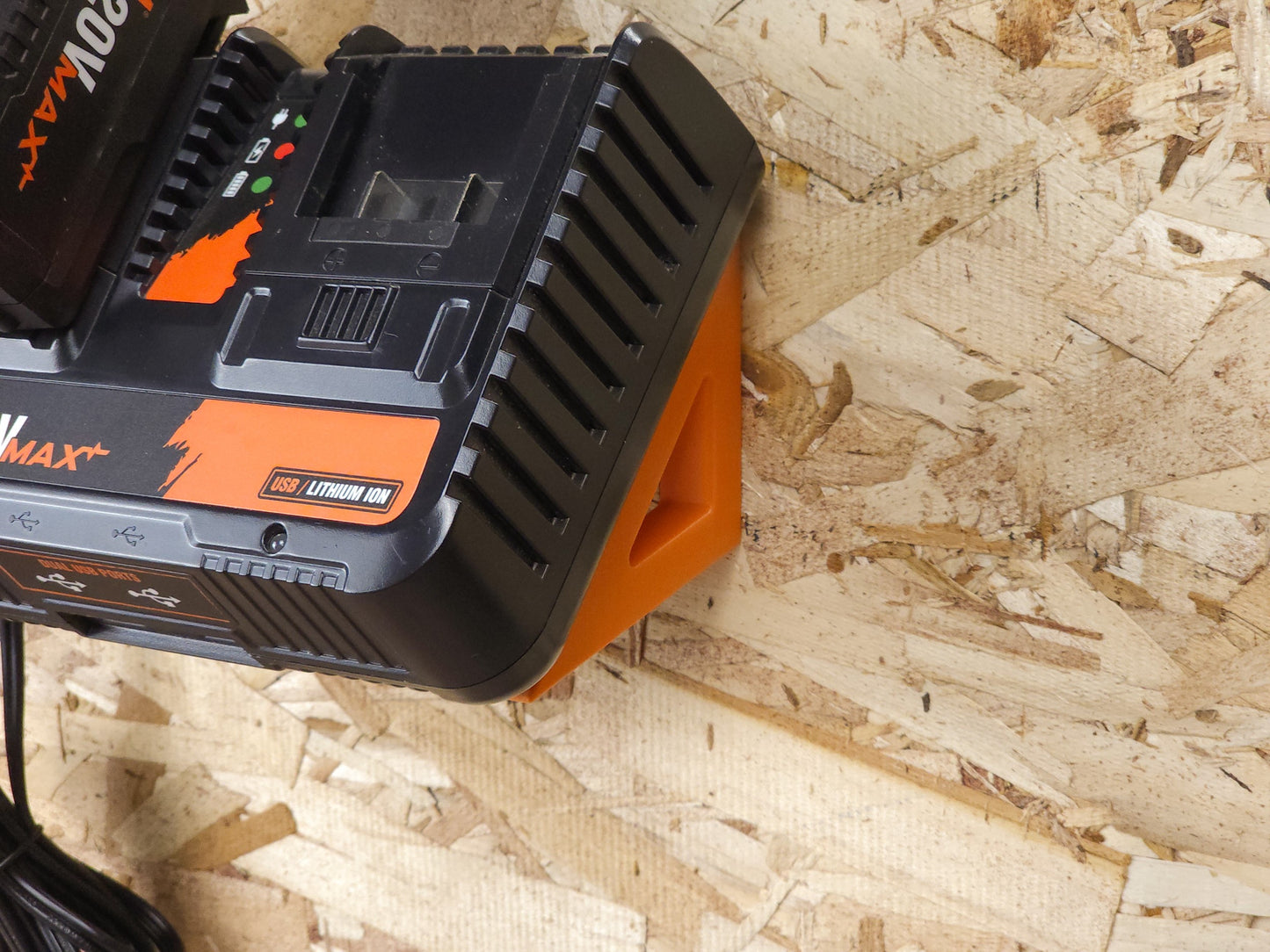 Wall Mount Bracket for WEN 20200D 20V MAX Dual-Battery Charger