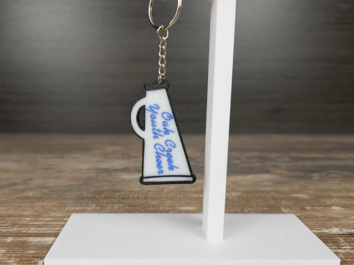 OC Youth Cheer Sparkle Megaphone Keychain