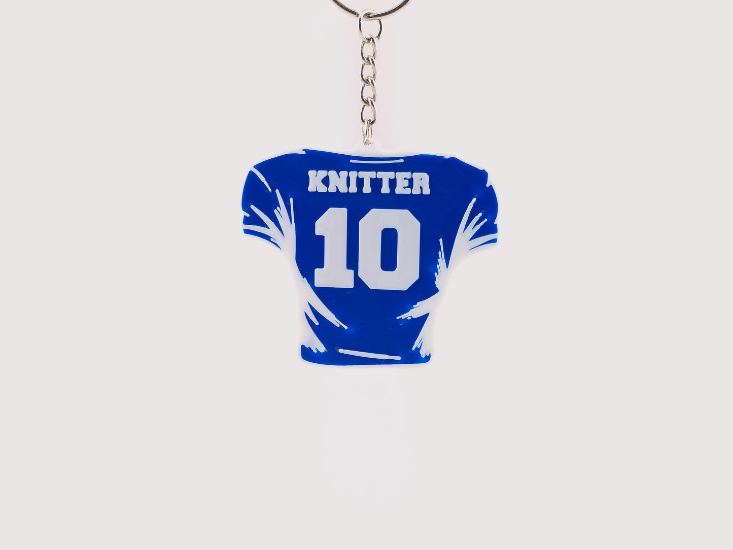 Personalized Football Jersey Keychain