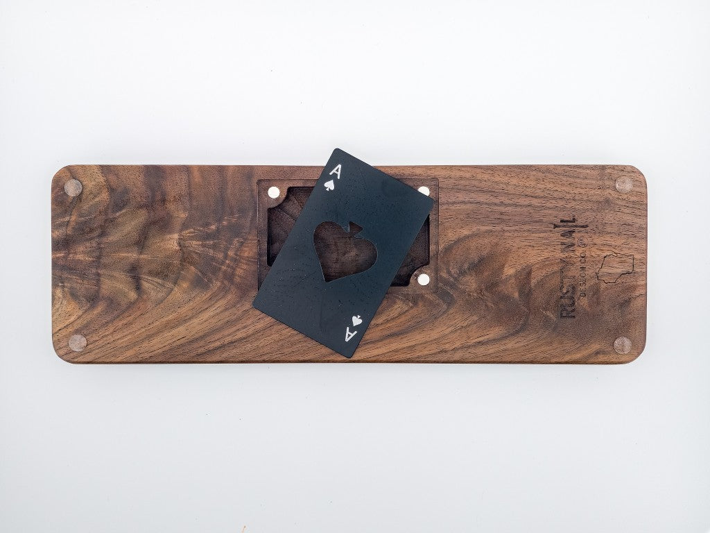 Figured Walnut Cribbage Board