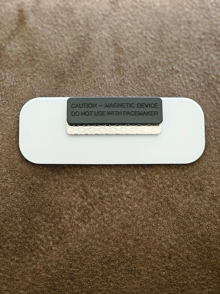 Basic 3D Printed Nametag with Magnetic Attachment