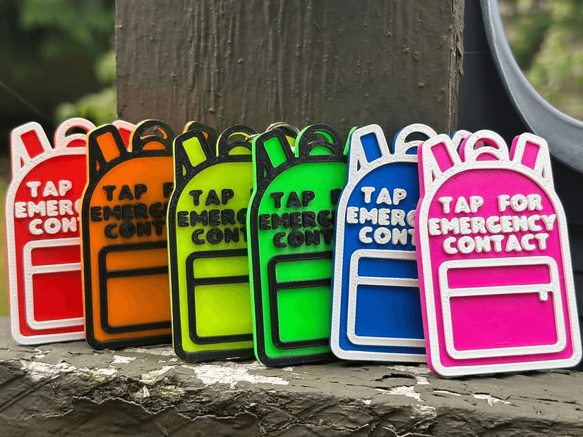 Personalized Kids Backpack NFC Tag – Back to School Safety!