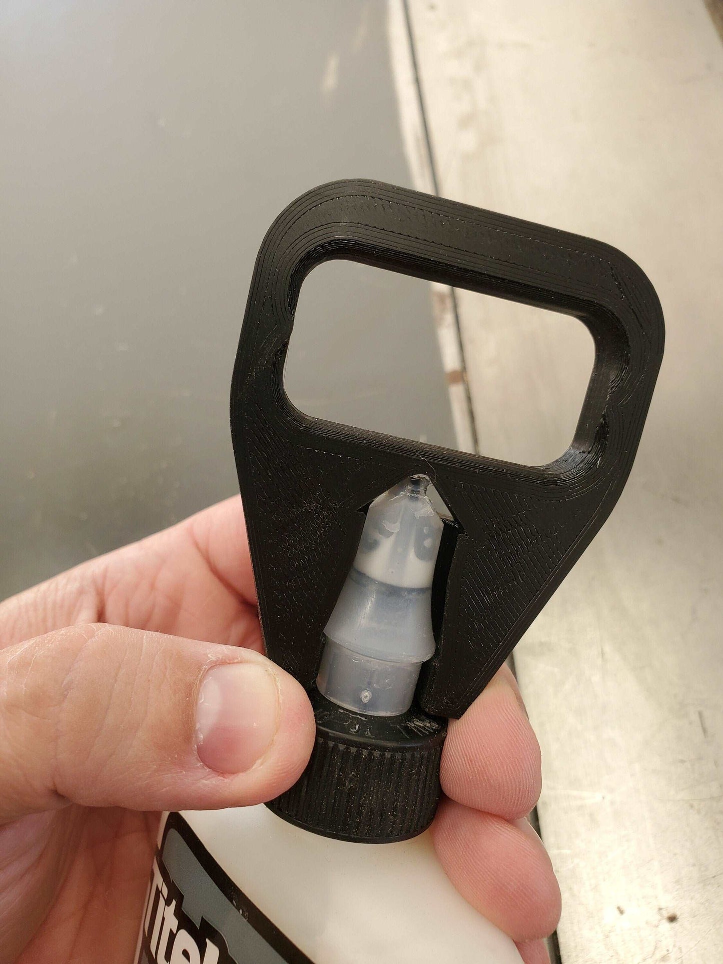 Titebond wood glue bottle opener, stuck cap puller