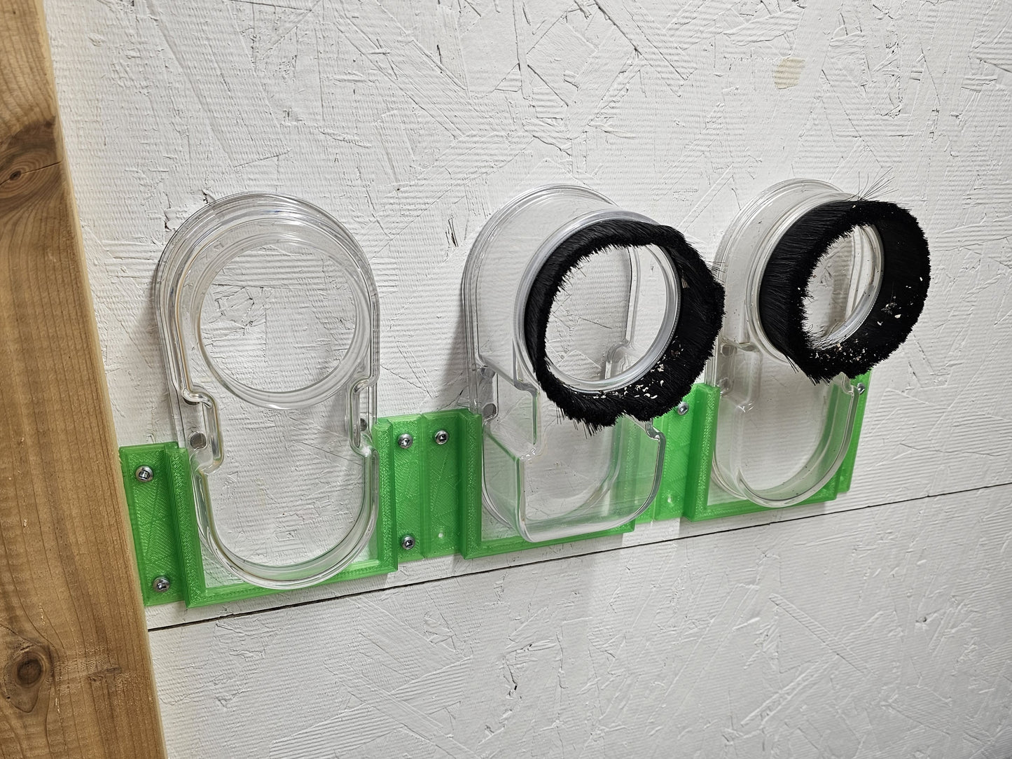 Holder for Carbide3d Shapeoko Sweepy 2.0 Dust Boot Bottom - Holds neatly against a wall or flat surface - 3D Printed - Single or 3 Pack