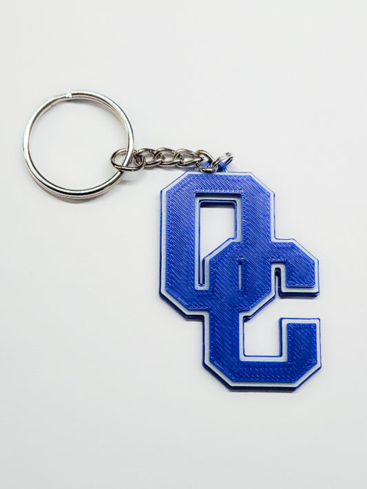 Oak Creek High School "OC" 3D Keychain