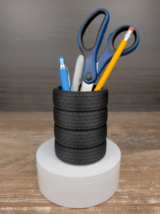 Tire Shop Desk Organizer, Gift for Mechanics, Garages, Body Shops, Car Dealerships, Storage for Pens, Pencils, & More!