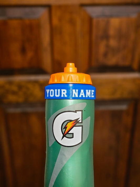 Personalized Name Ring for Gatorade Water Bottles – Available in Your Team’s Colors!