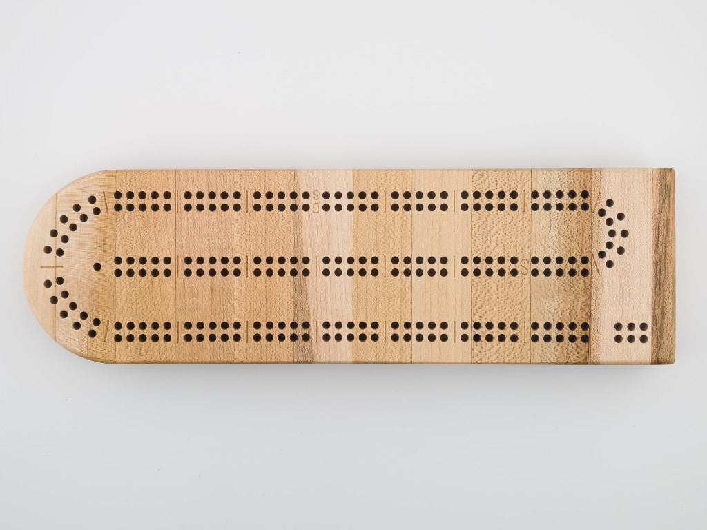 Maple Wood Cribbage Board
