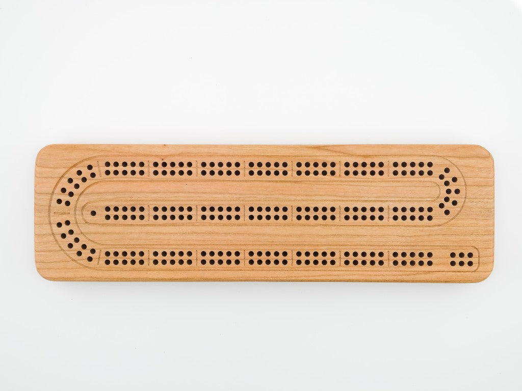 Cherry Wood Cribbage Board
