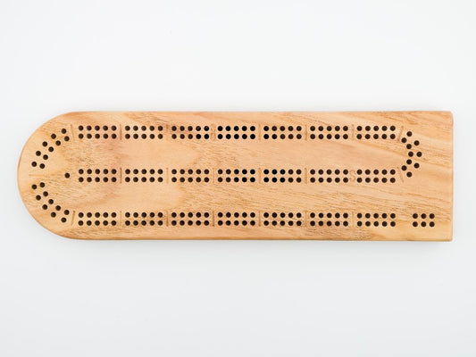 Honey Locust Wood Cribbage Board 2