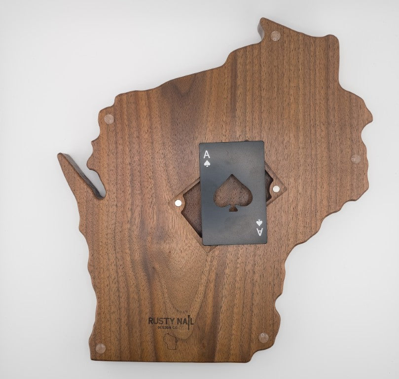 Wisconsin Cribbage Board - Walnut