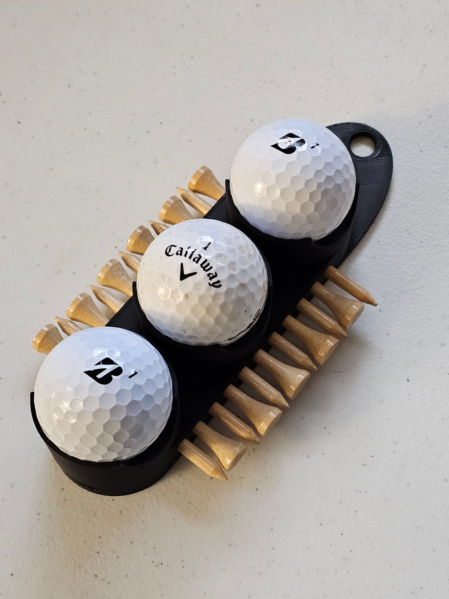 Snap & Stick Caddy - Ball and Tee Organizer