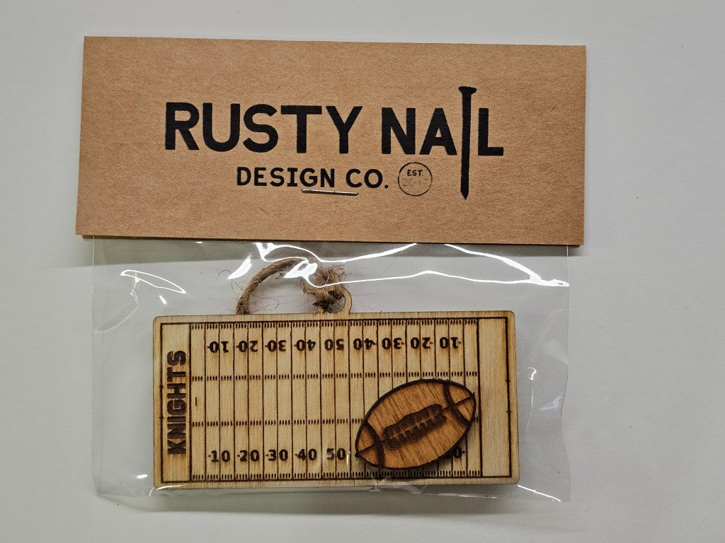 Team Name Football Field Ornament
