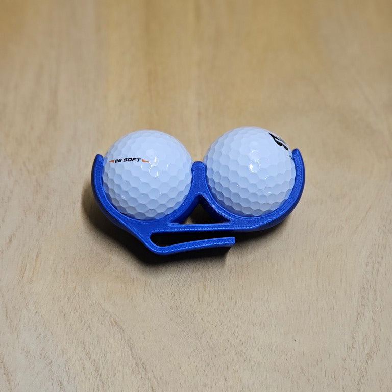 Belt Clip Golf Ball Holder - 2 or 3 balls