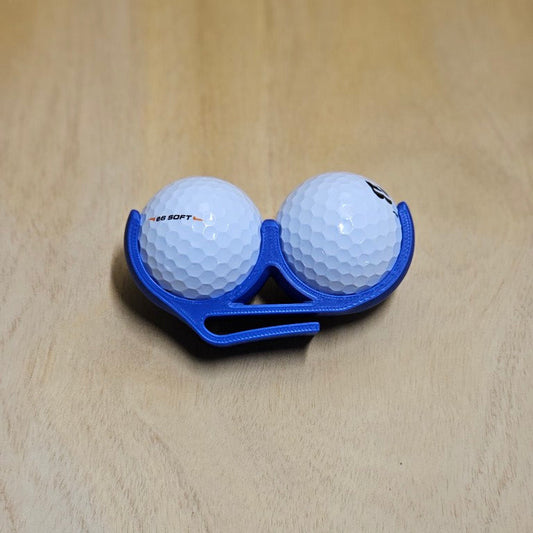 Belt Clip Golf Ball Holder - 2 or 3 balls