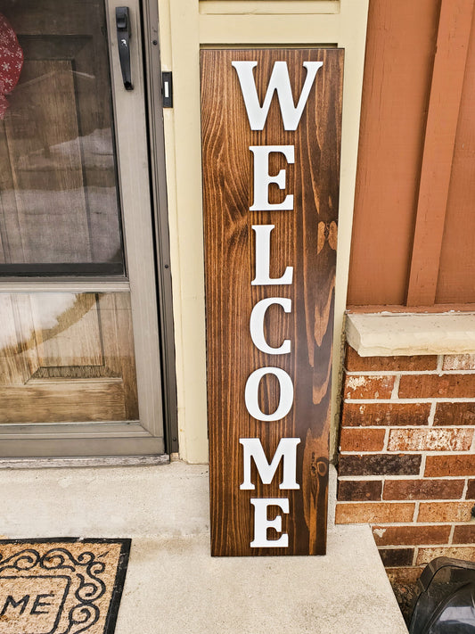 Front Porch Welcome Sign - Interchangeable Seasons